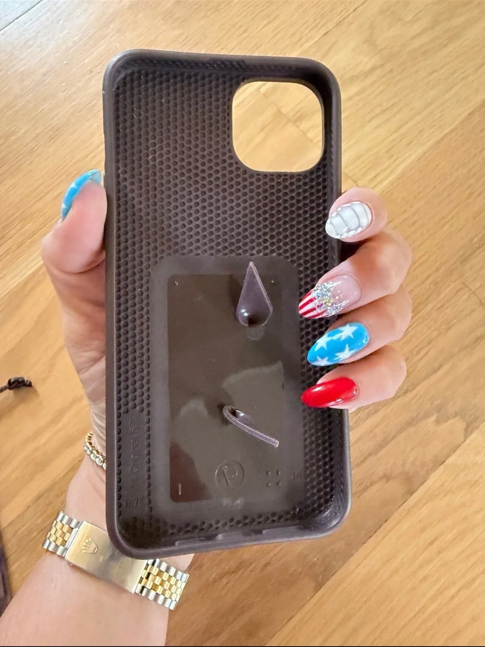❌Sold ❌Loopy Case LV Checkered Brown iPhone 14 Pro Max Case with Grip Loop